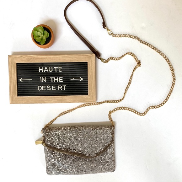 HOBO Handbags - HOBO mini crossbody shagreen stingray look bag